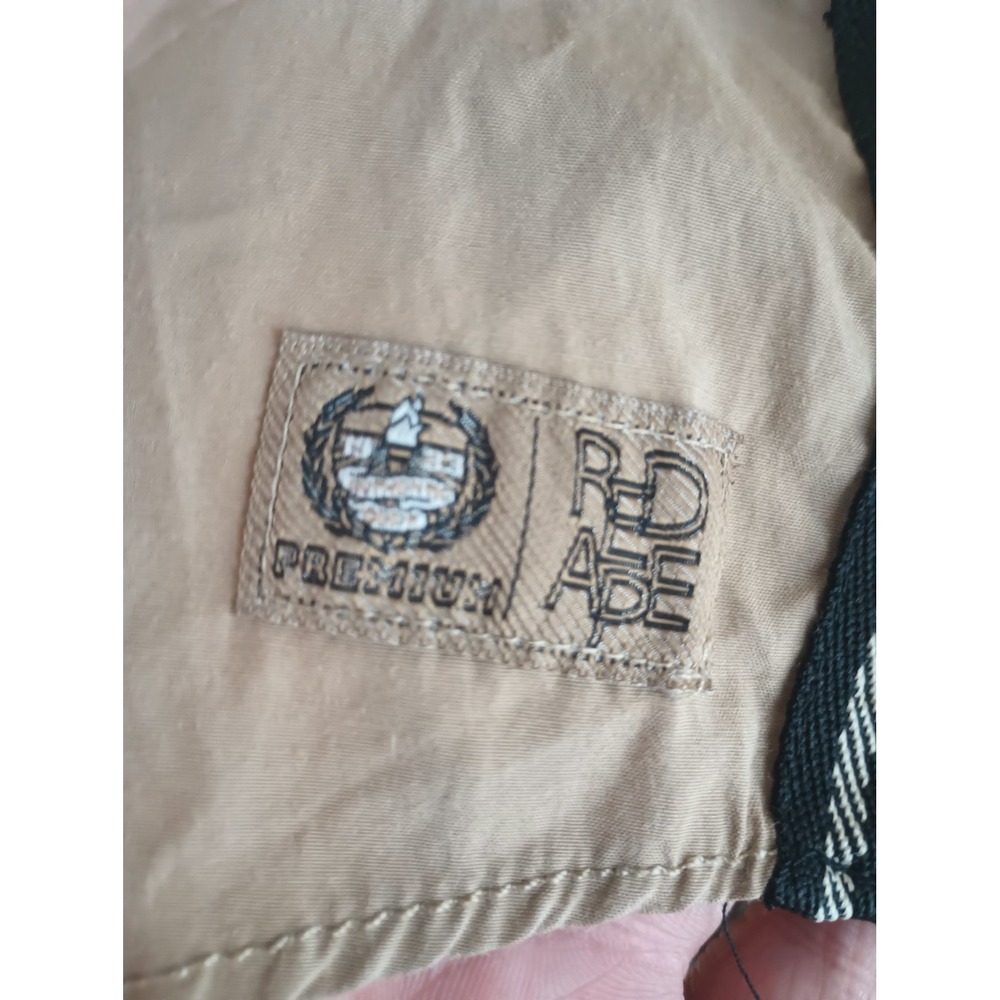 Red Ape Mens Tan Khaki Long Sleeve Button Down Shirt Varsity Patch Size Large - Picture 8 of 13